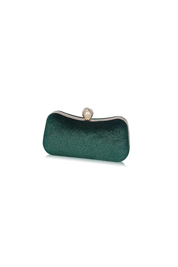CORIOS Pochette de Soirée Femme Embrayage Clutch Bag en Paillettes Brillant Sac à Main en Bandoulière Chaîne Démontable Sacs