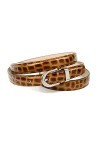 Anthoni Crown Ledergürtel Ceinture, Marron Clair, 85 cm Femme