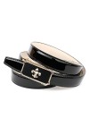 Anthoni Crown 4BL00L Ceinture, Schwarz Schwarz 010 , 85 cm Femme