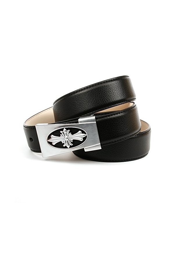 Anthoni Crown 1NET10 Ceinture, Schwarz Schwarz 010 , 85 Femme