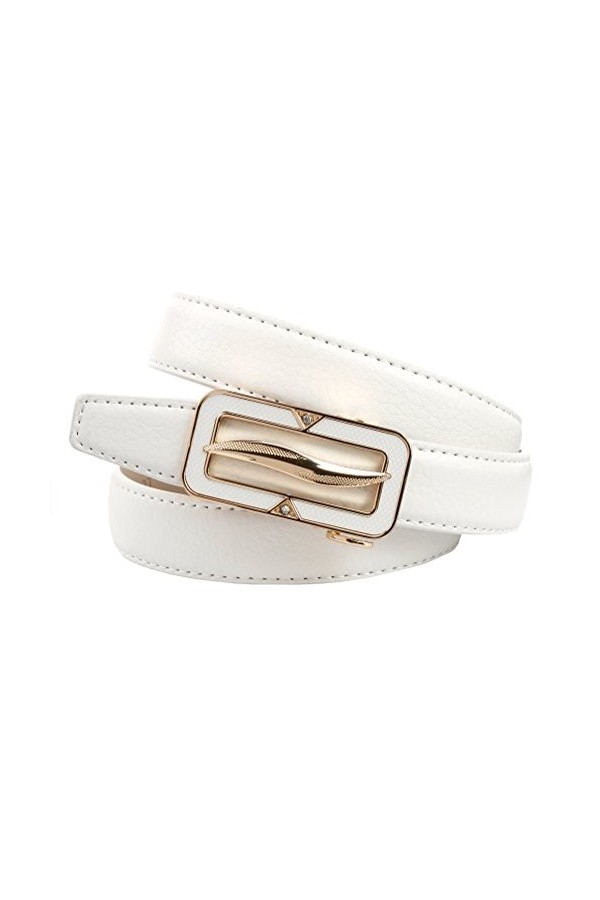 Anthoni Crown 4wvt90 Ceinture, Weiß Weiß 090 , 95 cm Femme