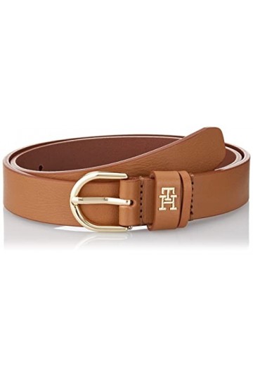Tommy Hilfiger Ceinture Femme TH Timeless 2.5 Ceinture Cuir, Marron Tan , 130