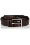 Calvin Klein Ceinture Homme 3.5 cm Bombed Belt Ceinture Cuir, Marron Dark Brown , 115 cm