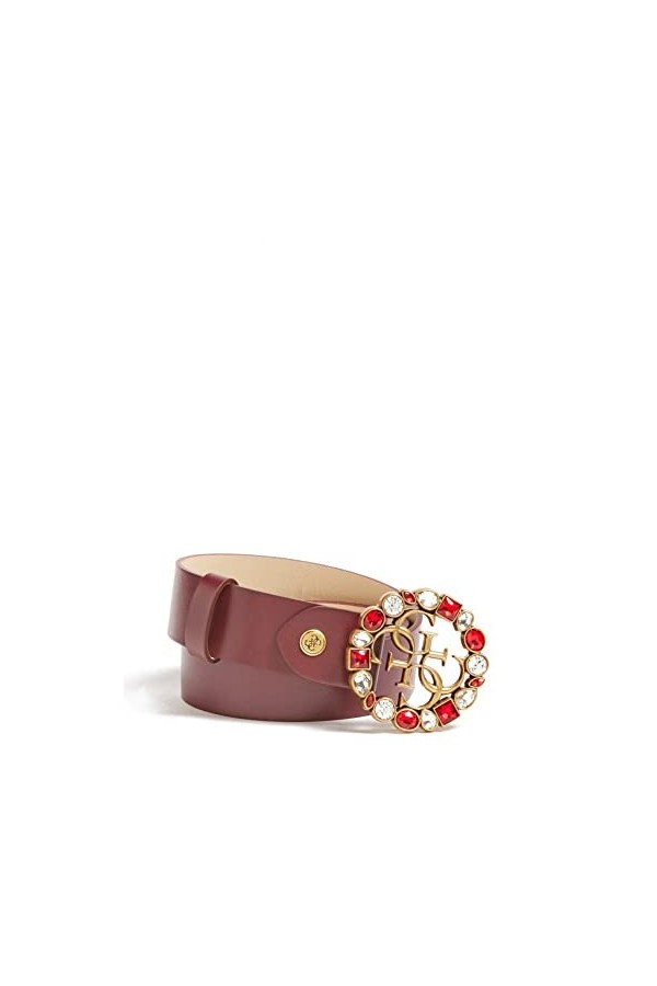 GUESS femme ceinture applications- bijou bordeaux