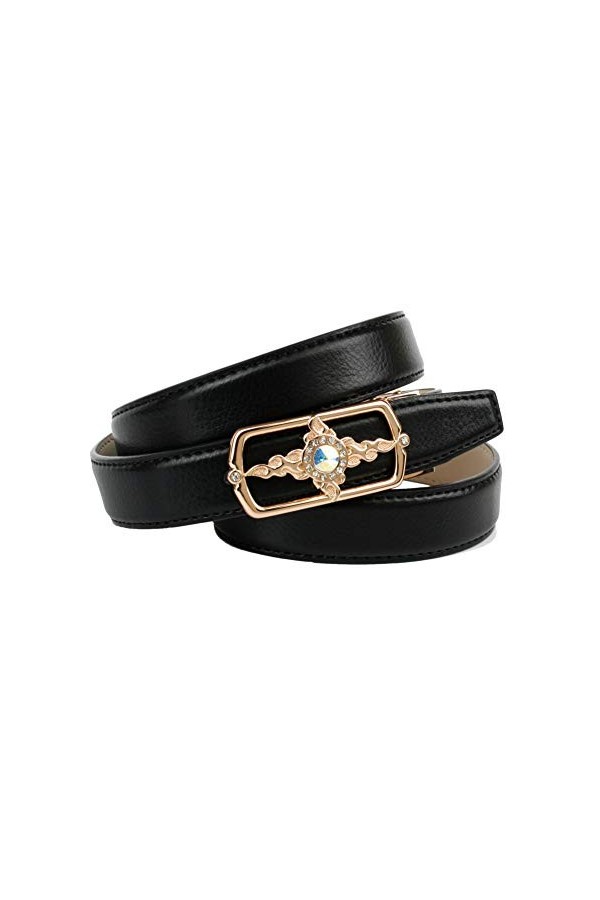 Anthoni Crown D4srp.t10 Ceinture, Noir Schwarz 010 , 120 Taille Fabricant: 105 Femme