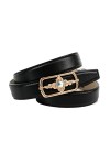 Anthoni Crown D4srp.t10 Ceinture, Noir Schwarz 010 , 120 Taille Fabricant: 105 Femme