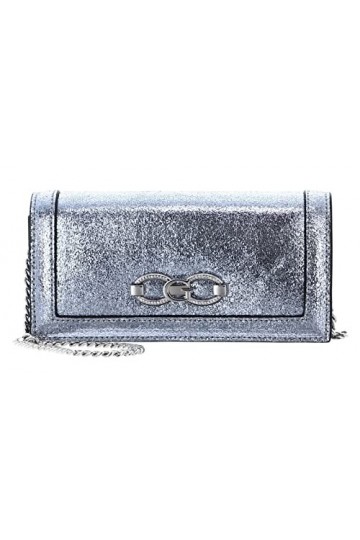 GUESS Gilded Glamour Xbody Clutch Silver