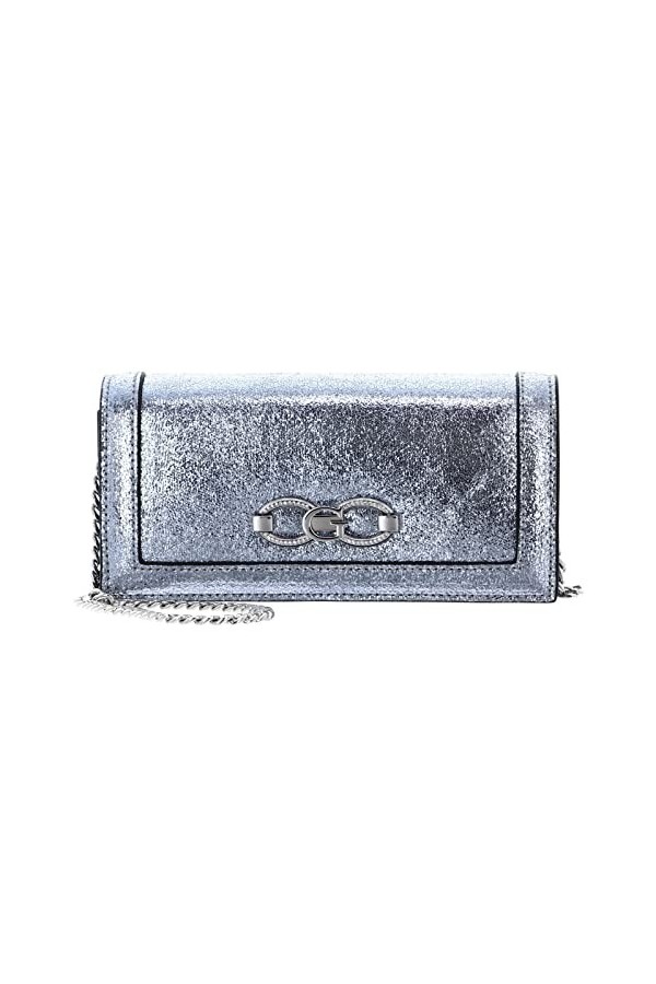 GUESS Gilded Glamour Xbody Clutch Silver