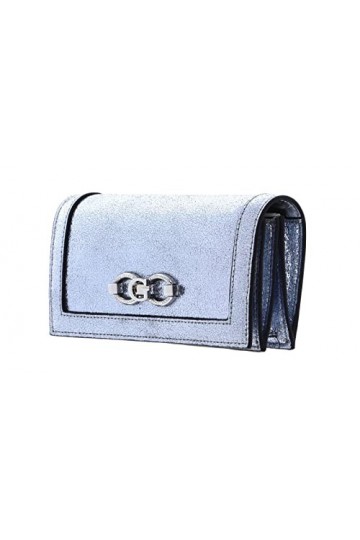 GUESS Gilded Glamour Xbody Clutch Silver