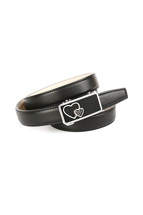 Anthoni Crown А1HT10 Ceinture, Noir 010 , 85 Femme