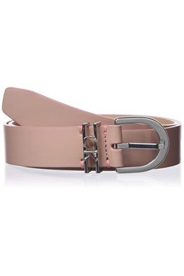 Calvin Klein Ceinture Femme Ck Must Ck Loop Belt 3.0 cm Ceinture Cuir, Rose Cafe Au Lait , 80 cm
