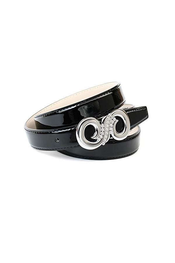 Anthoni Crown D1h6.00l Ceinture, Noir Schwarz 010 , 95 Taille Fabricant: 80 Femme