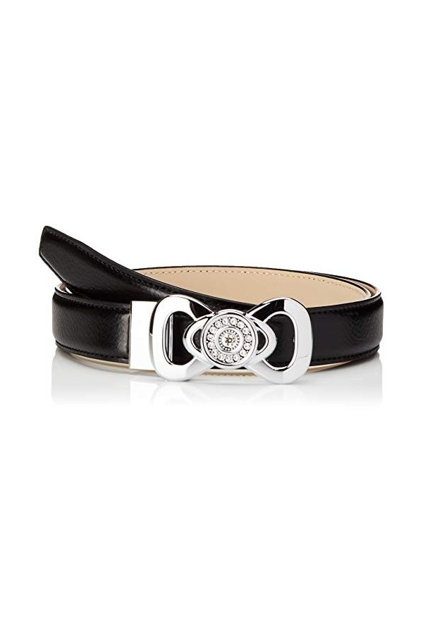Anthoni Crown D1h1.t10 Ceinture, Noir Schwarz 010 , 95 Taille Fabricant: 80 Femme