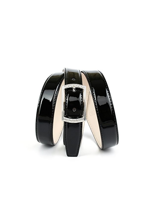 Anthoni Crown A1JS00L Ceinture, Noir Schwarz 010 , 90 Femme