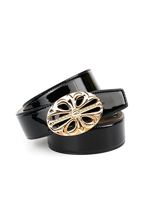 Anthoni Crown A4U00L Ceinture, Noir 010 , 85 cm Femme