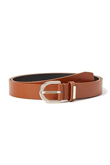 Calvin Klein CK Must Round Belt 25MM Ceinture, Caramel, 75 Femme