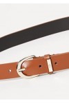 Calvin Klein CK Must Round Belt 25MM Ceinture, Caramel, 75 Femme