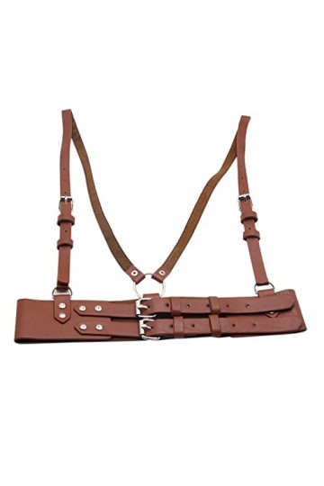 ARTSIM Ceintures de robe réglables for hommes femmes ceinture corset large ceinture en cuir for quotidien Punk ceinture noire