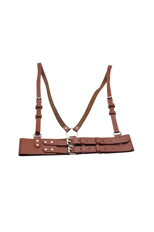 ARTSIM Ceintures de robe réglables for hommes femmes ceinture corset large ceinture en cuir for quotidien Punk ceinture noire