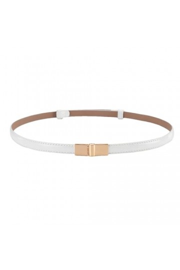 SAAKO Ceintures de taille pour femmes ceinture mince en cuir tout-match ceintures de taille fines réglables avec boucle en al