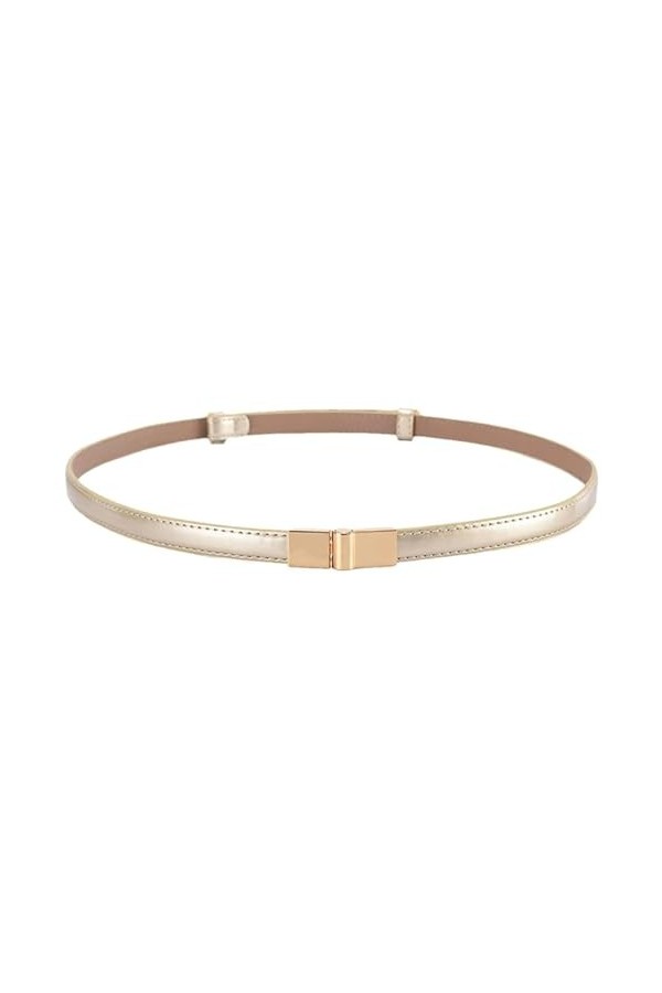 SAAKO Ceintures de taille pour femmes ceinture mince en cuir tout-match ceintures de taille fines réglables avec boucle en al