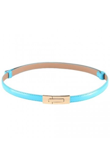 Disimlarl Ceinture fine réglable pour femme, bleu foncé, taille unique