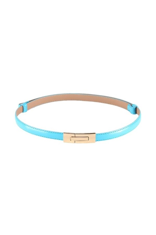 Disimlarl Ceinture fine réglable pour femme, bleu foncé, taille unique
