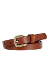 Ceinture femme en cuir véritable femmes ceintures mode peau de vache femme jean ceinture Size : 38inch/95CM, Color : Camel 