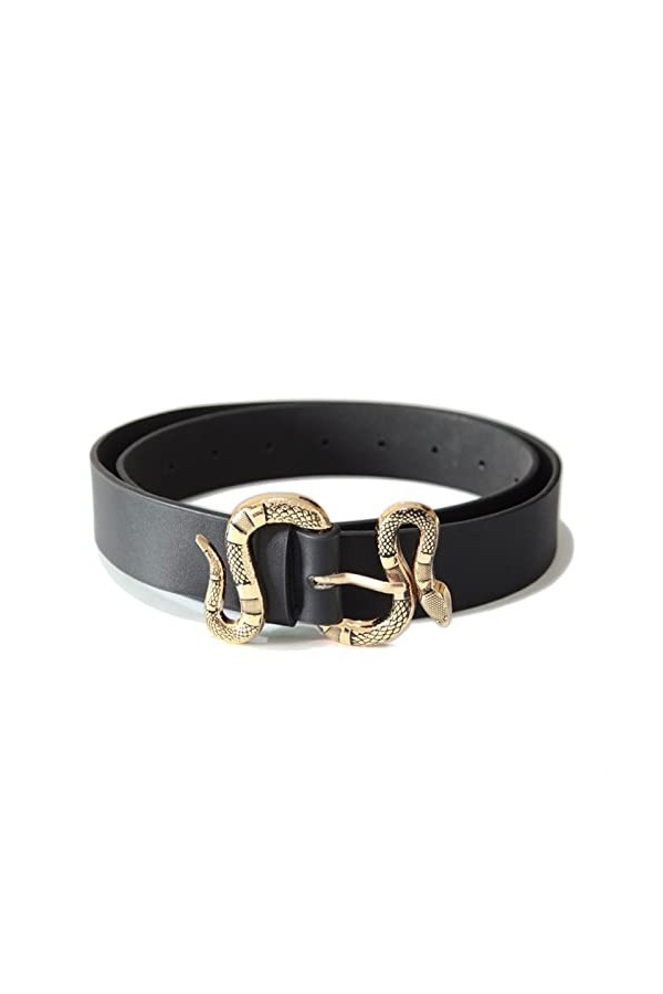 XENITE Ceinture en cuir avec boucle serpent Cool ceinture Punk PU cuir ceinture dames vêtements accessoires ceinture for jean