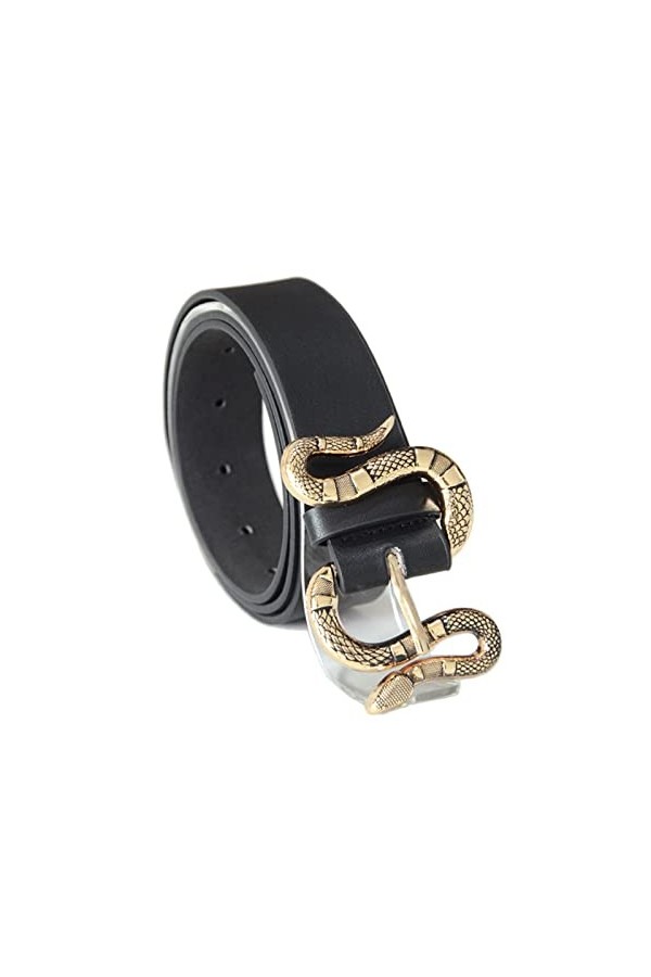 XENITE Ceinture en cuir avec boucle serpent Cool ceinture Punk PU cuir ceinture dames vêtements accessoires ceinture for jean