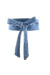 Hdhdeueh Ceinture en jean pour femme avec nœud papillon