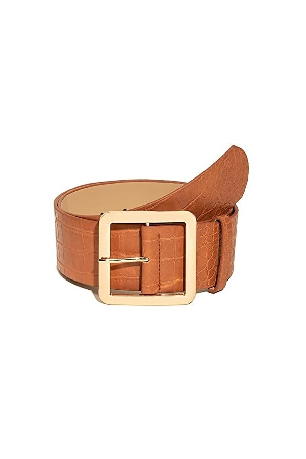 EKLART Ceinture large for femmes robes corsets marron for femmes vêtements Vintage ceinture en cuir PU ceinture