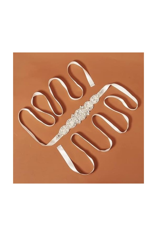 Main Strass Satin Ceintures Accessoires De Mariage De Mariée Décoration De Fête À La Mode Robe De Bal Ceinture Strass Mariée 