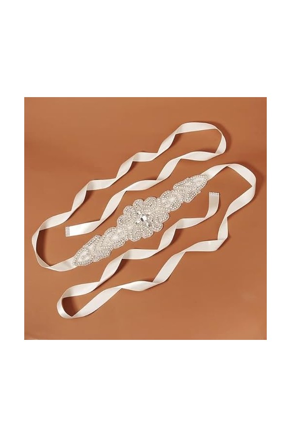 Main Strass Satin Ceintures Accessoires De Mariage De Mariée Décoration De Fête À La Mode Robe De Bal Ceinture Strass Mariée 