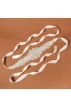 Main Strass Satin Ceintures Accessoires De Mariage De Mariée Décoration De Fête À La Mode Robe De Bal Ceinture Strass Mariée 