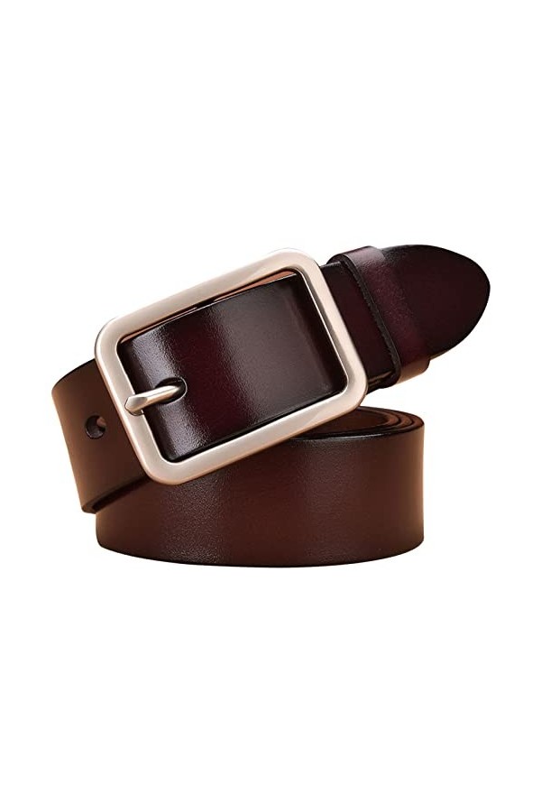 Ceinture Universelle for Femmes avec Boucle à Aiguille, Mode décontractée, Ceinture Large pouvant être perforée Hth575 Color