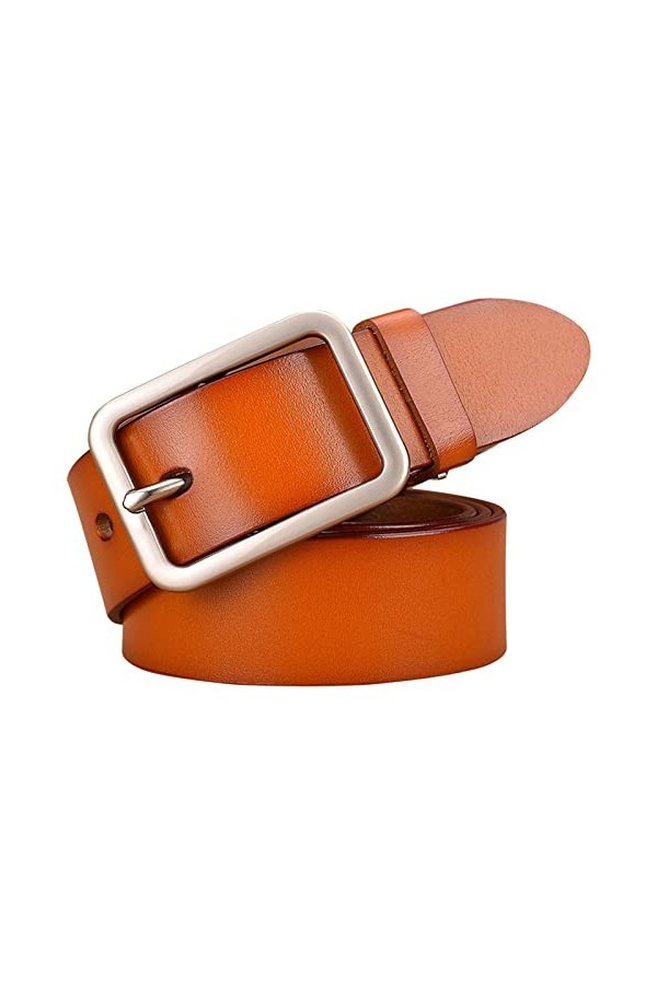 Ceinture Universelle en Cuir for Femmes avec Boucle à Aiguille, Mode décontractée, Large pantyband Hth573 Color : Khaki, Siz