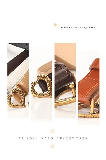 OSIAMO 2.3 * 103cm Dames Ceinture Vintage Coeur Conception Boucle Femme Bande De Cuir De Mode Costume Polyvalent Robe Sangle 