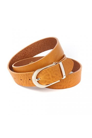 Anthoni Crown Ceinture en Cuir, pétrole, 95 cm Femme