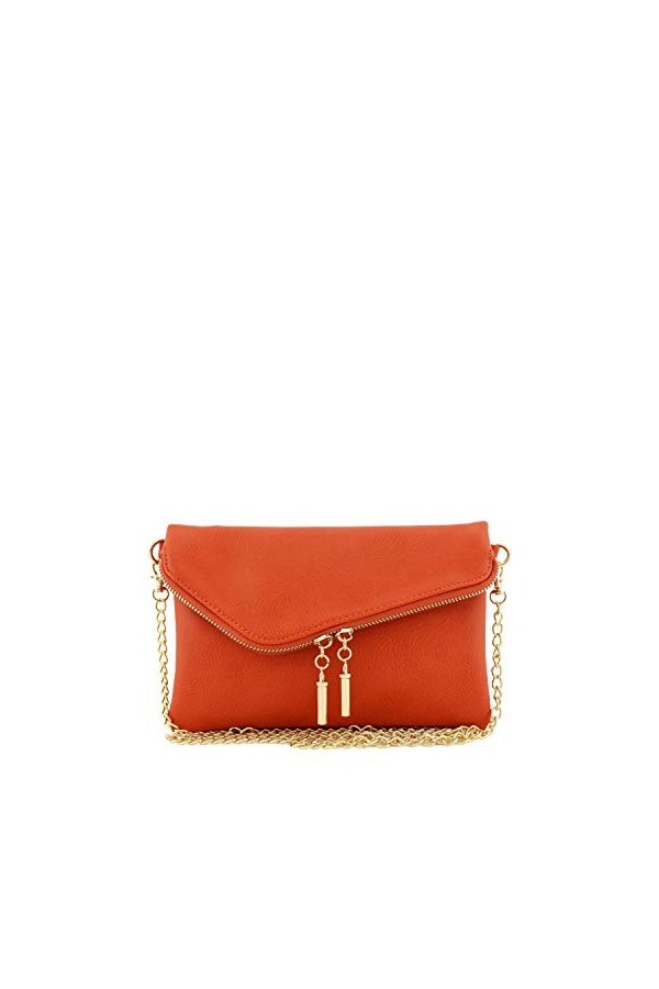 Envelope Wristlet Clutch Crossbody Bag with Chain Strap