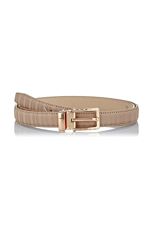 Anthoni Crown Ledergürtel Ceinture, Beige, 75 Femme