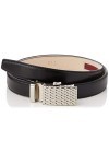 Anthoni Crown Ledergürtel Ceinture, Schwarz, 80 Femme