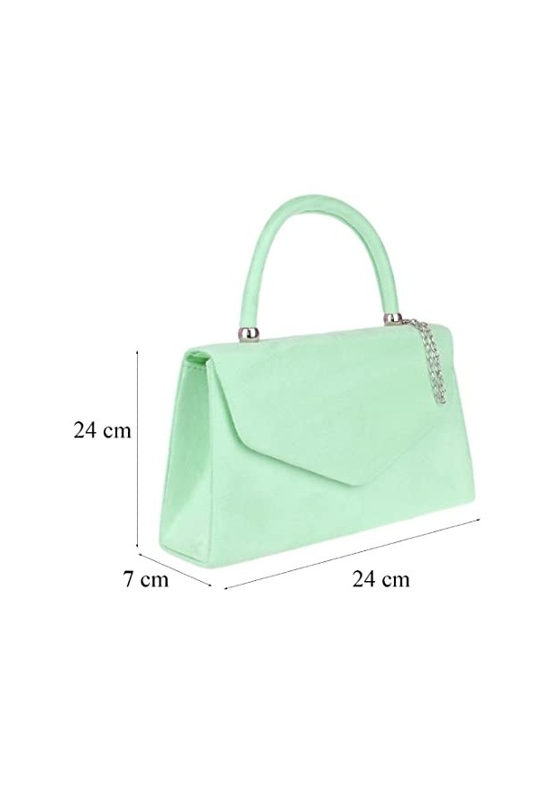 Girly Handbags Femmes Top Handle Faux Suede Clutch Bag Grab Holder Sac ˆ main pour femme