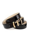 Anthoni Crown 30/4/4AL00LBL-110 Ceinture, Noir, 110 cm Femme