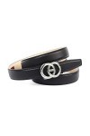Anthoni Crown Ledergürtel Ceinture, Schwarz, 100 Femme