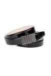 Anthoni Crown Ledergürtel Ceinture, Schwarz, 100 Femme