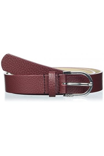 BOSS Scarlet Belt 2,5cm-G Ceinture, Dark Red606, 55 Femme