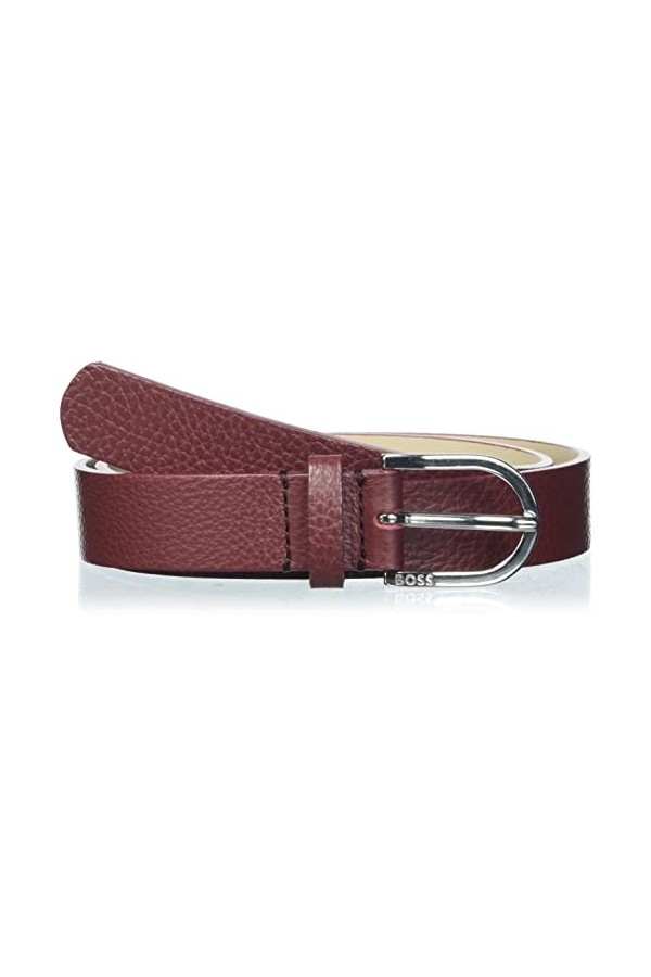 BOSS Scarlet Belt 2,5cm-G Ceinture, Dark Red606, 55 Femme