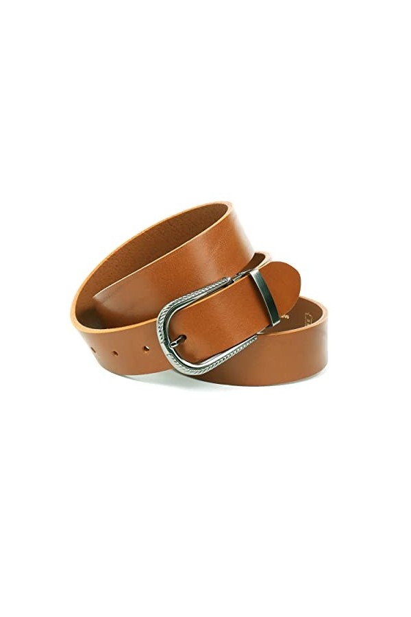 Anthoni Crown Ledergürtel Ceinture, Hellbraun, 105 Femme