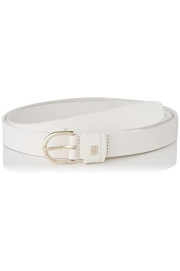 Hilfiger Flag Th Intemporel 2.5 Curve Ceinture, White, 110 cm Femme